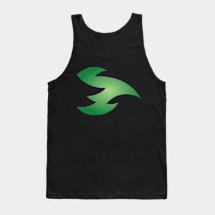 Celtic Irish Green Abstract Flying Fire Dragon Design Tank Top